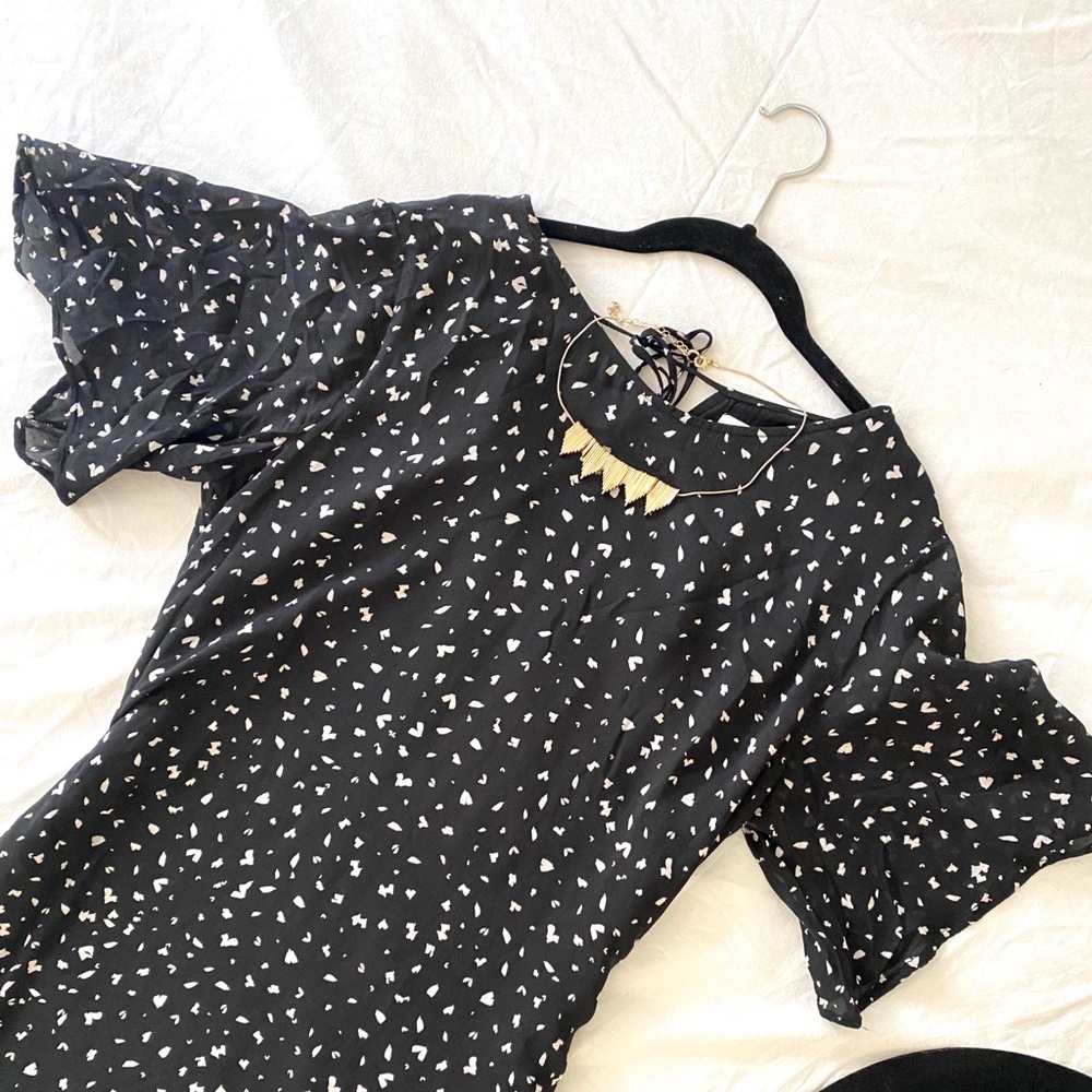 Cloth & Stone | Anthropologie Black Print Dress